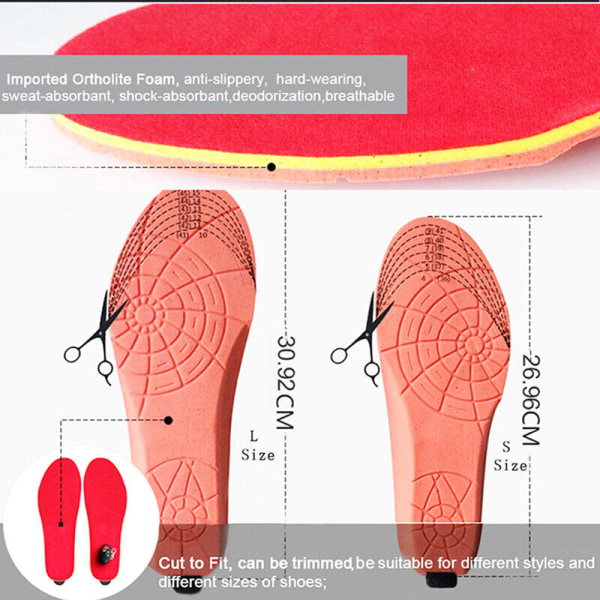 Winna Wireless Warm Shoe Insoles with Remote Control Unisex Heated Insole