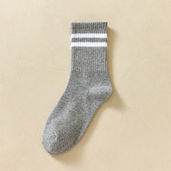 gray 5pair Cotton Long Five Fingers Socks Comfy Cotton Breathable