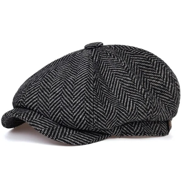 Retro Newsboy Caps Men British Painters Hats Autumn Winter Berets Herringbone Flat Cap Hip Hop Berets