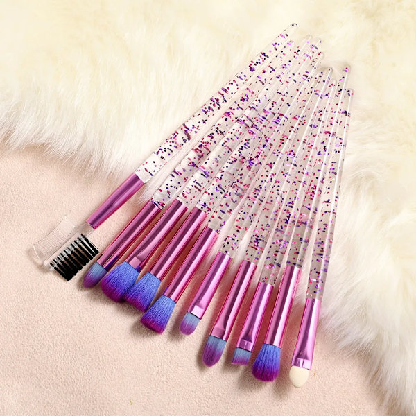 10pcs Makeup Brushes Set Face Eyes Make Up Brush Powder Foundation Blush Blending Eye shadow Lip Eyebrow Eyeliner Brush