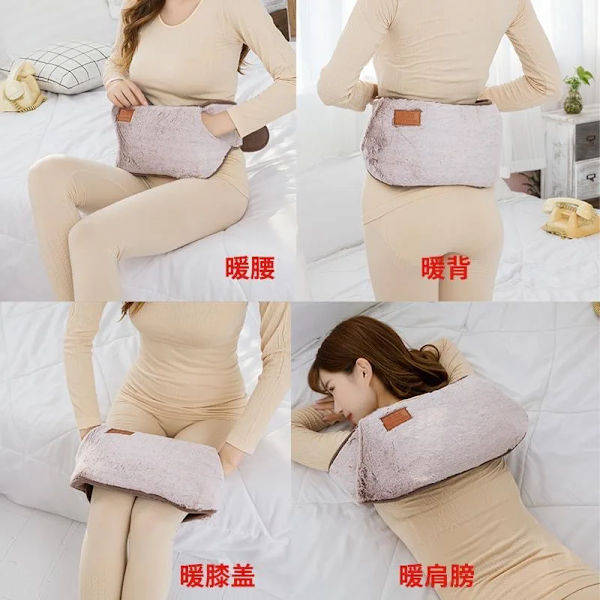 1PC Rabbit Faux Fur Hot Water Bags Waist Wither Hand Warmers Soft Warm Hot Water Bottle Belt for Girls Hand Warmer Water Bottle