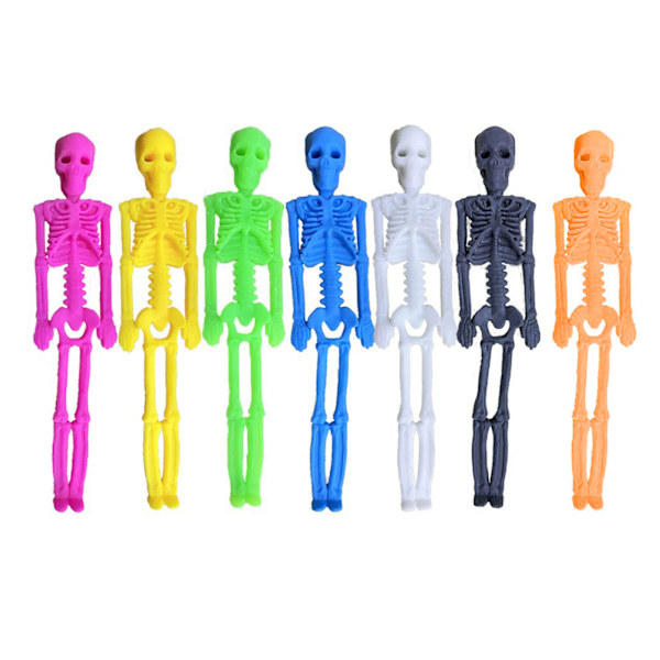 Skeleton Halloween Stretchy Decompression for Kids Set of 4 Lightweight