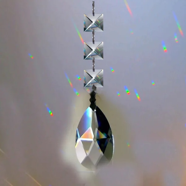 2PC/Set Chakra Suncatcher Hanging Crystal Feng Shui Rainbow Prism Sparkling Christmas Presents
