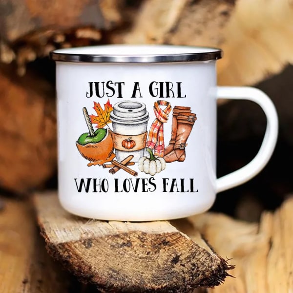 New Pumpkin Drinking Coffee Mug Thanksgiving Enamel Mug hot chocolate milk handle cups Farm Party  gifts for family friend lover