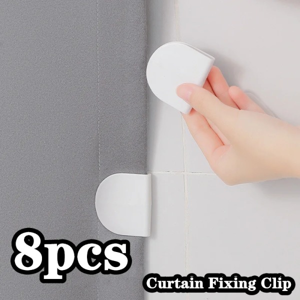 Self adhesive Curtain Fixing Clip Buckle Bedsheet Anti Slip Clip Waterproof Shower Curtain Clip Household Curtains Rings Holder