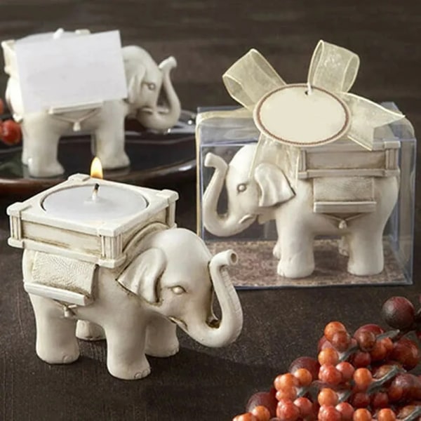 Retro Elephant Tea Light Candle Holder Home Decor Candlestick Party Weding Favor Decor Faddish