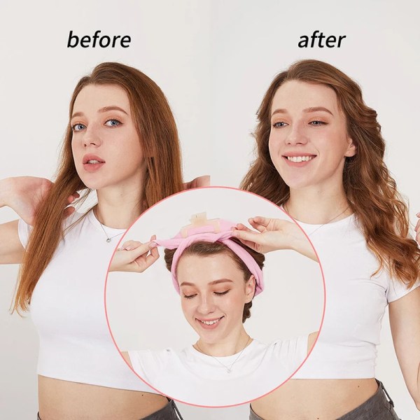 Heatless Curling Rod Headband No Heat Hair Curlers Soft Lazy Hair Rollers Sleeping Curl Bar Wave Formers DIY Hair Styling Tools