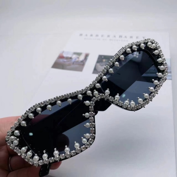 Womens Irregular Sunglasses UV400 Bling Rhinestone Personalized For Party Prom D