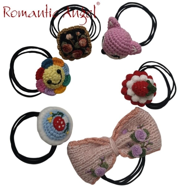 Scrunchies Hair Ropes Ring for women /girl Elastic hair Headbands ponytail pack