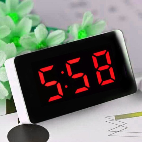 Mini Numérique Chevet LED Alarme Horloges Temps Calendar Température Clock-Decor