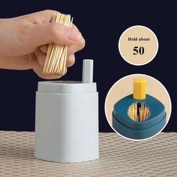 Creative Toothpick Storage Box Automatic Pop-up Toothpick Box Home Living Room Dining Room  Push-type Toothpick Holder