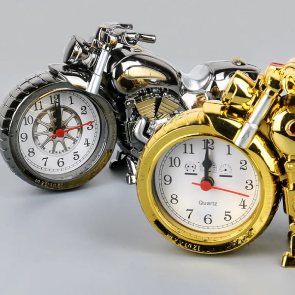 Creative Retro Motorcycle Model Alarm Clock