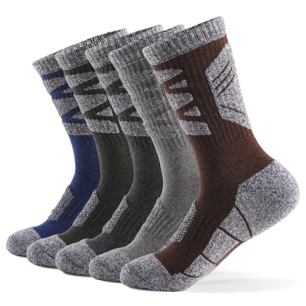 1/5 Pairs Warm Thermal Socks for Men Cotton Autumn Winter Thick Outdoor Hiking