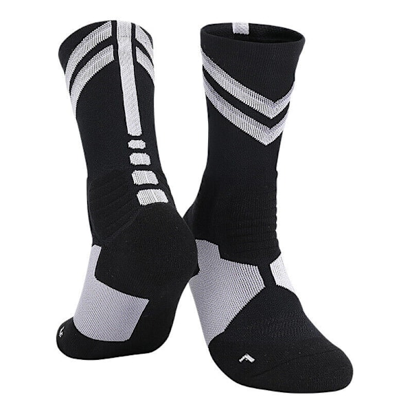 Elite Basketball Crew Socks Athletic Cushion Socks for Men 2 Pairs