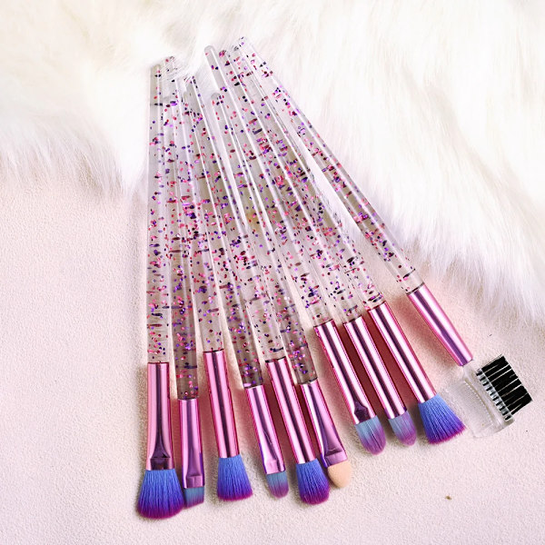 10pcs Makeup Brushes Set Face Eyes Make Up Brush Powder Foundation Blush Blending Eye shadow Lip Eyebrow Eyeliner Brush