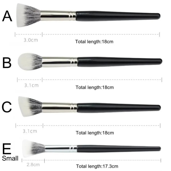 Stippling Highlight Brush Blush Goat hair Multifunctional Concealer Mask Foundation Makeup Brushes Beauty Tool