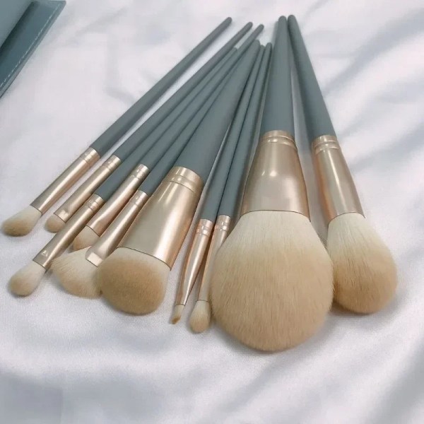 9/10Portable Soft-Bristled Makeup Brushes Morandi Color Makeup Brush Set Novice Beginners Advanced Full Set of Makeup Tools