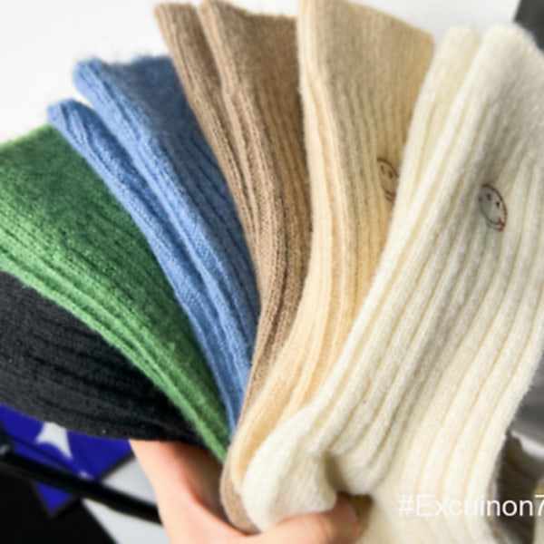 6 Pairs Women Wool Cashmere Warm Thick Boot Soft Crew Casual Sport Socks Winter