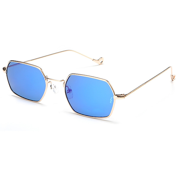 Retro Small Square Frame Polygonal Sunglasses Fashion Eyewear