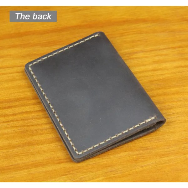 Luxury Handmade Genuine Leather Business Card Holder Men Leather Credit Card Case Small Women Card ID Holder Cover Card Wallet