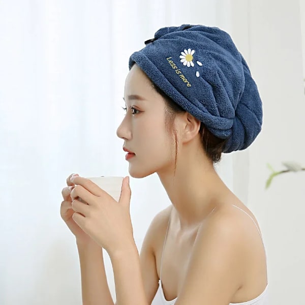 Women Microfiber Towel Hair Towel Bath Towels for Adults Home Terry Towels Bathroom Serviette De Douche Turban for Drying Hair