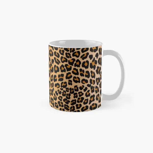 Leopard Print Classic  Mug Gifts Handle Round Tea Simple Design Picture Photo Image Drinkware Cup Printed Coffee