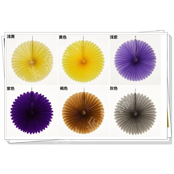 12inch 30cm Tissue Paper Honeycomb Paper Fans Pinwheels DIY Hanging Paper Flowers for Wedding Birthday Party Festival Decoration