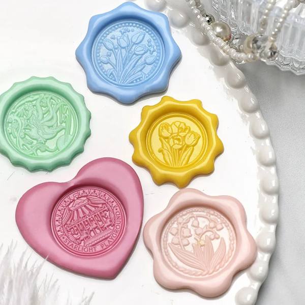 Wax Seal Stamp Shape Fixer DIY Round Hand Account Envelope Handicraft Production Fixer Holder Lacquer Seal Rings Accessories