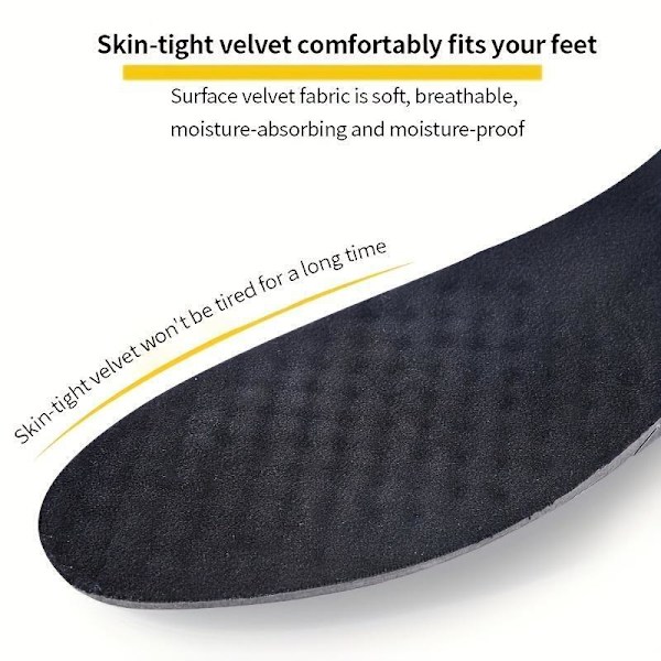 Invisible Height Increased Insole, Men Women Heel Lift Taller Shoe Inserts Pad A