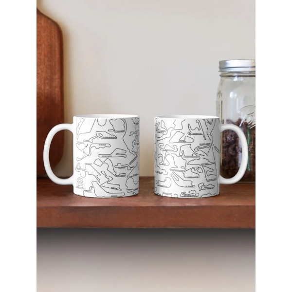 F1 Circuits Coffee Mug Cups Of Coffee Glass Mug