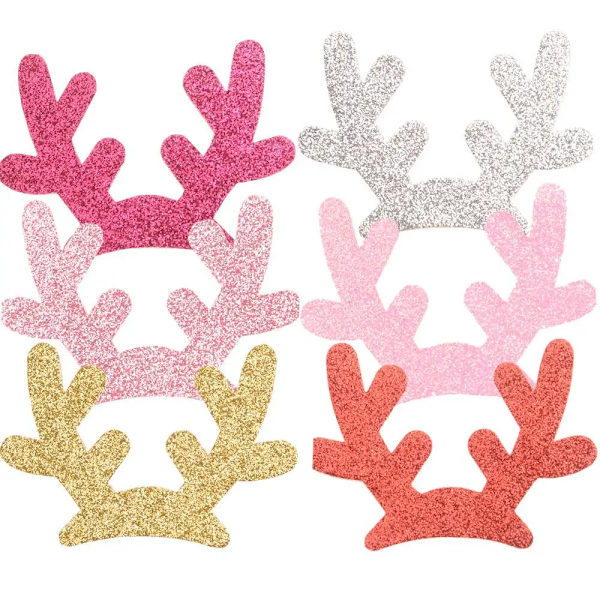 30PCS   3inch Antlers Cute Christmas Hair Accessories Girls Hair Accessories DIY Headwear  for hairclip Barrettes