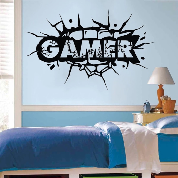 New Arrival Game Wall Decal Playroom Gamer Vinyl Art Stickers Teen Boy Room Wall Decoration Posters Boy Decals