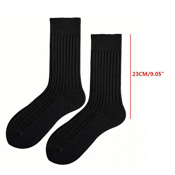 5pairs  Men Thermal Socks Soft Formal Tube Socks Solid Sports Socks Breathable Stockings