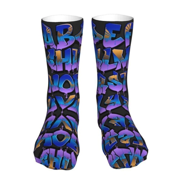 Unisex Graffiti Socks 3D Colorful Athletic Sport Novelty Socks