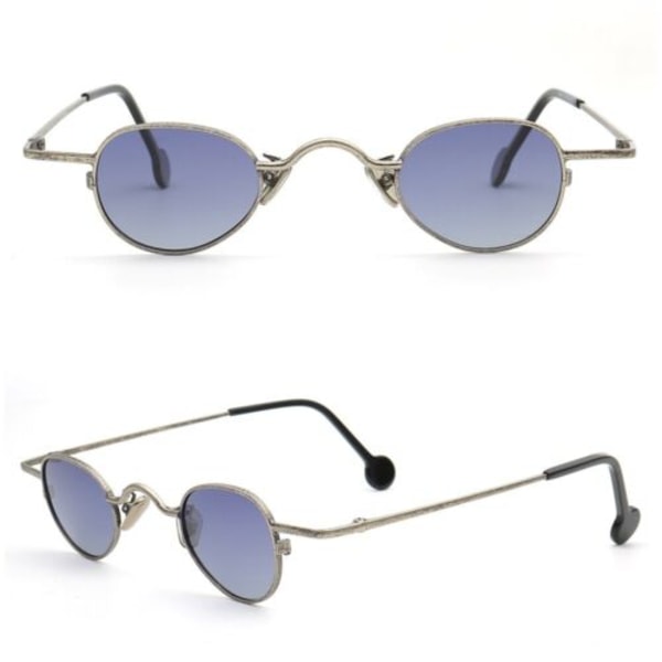 Vintage Retro Men Oval Polarized Sunglasses Nerd Round Women Sun Glasses UV400