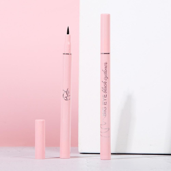 Pink Flash Uppgraderad Flytande Svart Eyeliner Matt Naturlig Långvarig Vattentät Smink Cruelty-free Y4l6
