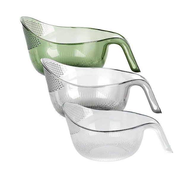 Köksris Tvättmaskin Ris Sil Dräneringskorg Hushållsartiklar Transparent color 1pcs