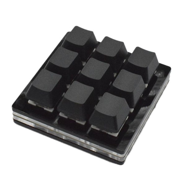 9-knapps Makro Multifunktionell Knappsats Portabelt Mekaniskt Tangentbord För Gaming G0F6 2021 W5P1 S2D3