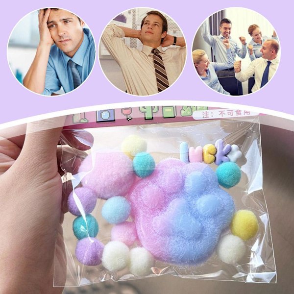 Fidget Leksak Kawaii Plysch Katt Tass Transparent Kub Stress O2 Leksak Lindring I2J3 A9H7 A one-size