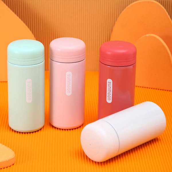 304 Rostfritt Stål Mini Termosflaska 150ml Vakuumflaska Te Enkel Isolerad Rese Ficka N7 Pink 150ml