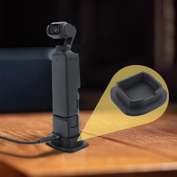 För OSMO Pocket 3 Förstorad Stödbas Fäste Handhållen Gimbal Bas Stabil I6T2