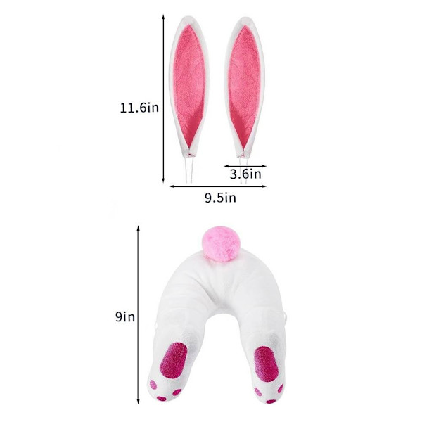 Påskharegirlang Söt Dörrdekoration Entrédörrgirlang Hängande Girlang Hantverksdekor W1v4 Pink 1pcs