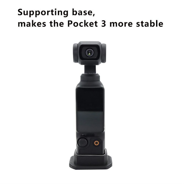 För OSMO Pocket 3 Förstorad Stödbas Fäste Handhållen Gimbal Bas Stabil I6T2