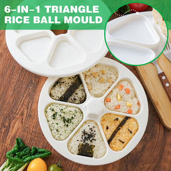 Onigiri Form Triangel Bento Box Japansk Sushi Tillverkning Sushi Kit Sushi Form SP green One size