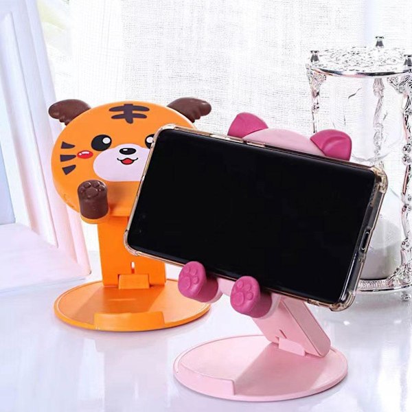 ABS Skrivbordsställ för Telefon/Mini Universal Mobiltelefonhållare för Skrivbord Tablet N1Y4 black 1set
