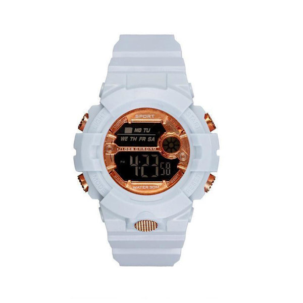 Fashion Electric Sports Watch Watch för barn S White Blue One size