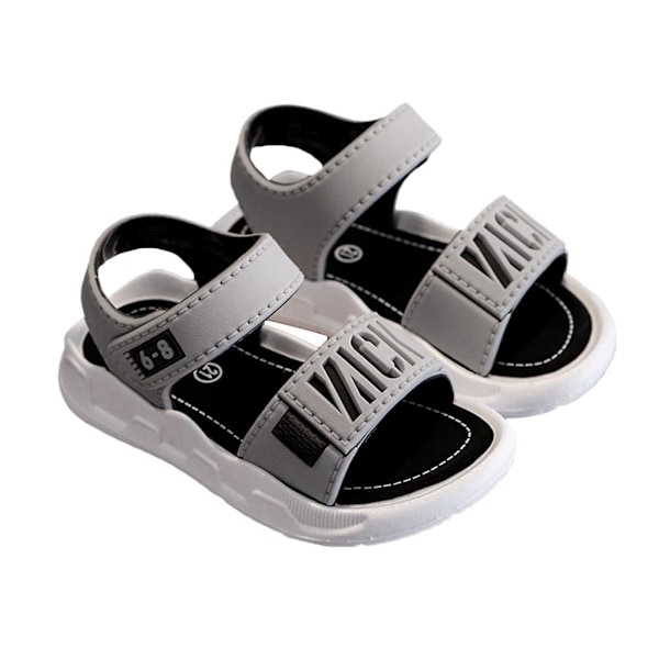 Barnsandaler Halkfria Mjuka Sulor Strandskor Pojkar Bästa Sandaler Sommar B2U3 gray 23
