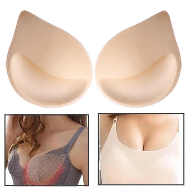3D Lyft Upp Svamp BH-inlägg För Bikini Kvinnor Underkläder Inlägg 2023 BH R2L6 white One Size