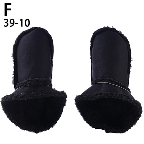 CUIKOSAER Vintertofflor Foder Plysch Päls Clogs Skor Foder Slip,In black 39-40
