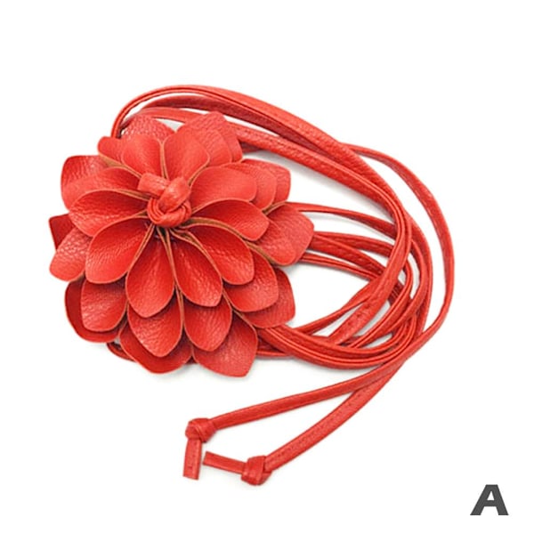 WSRRDRECVHi Blommig Midjekedja Kvinnor Stor Blomma Dekorativ Lyxdesign Bohemiskt Midjeband Tofsrep Midjebälten Vävd Flätrem